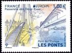 timbre N° 5218, Passerelle des Deux Rives - Pont de l'Europe - timbre Europa