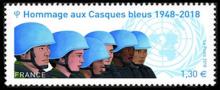 timbre N° 5220, Hommage aux Casques bleus 1948-2018
