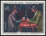timbre N° 1321, Paul Cézanne (1839-1906) « Les joueurs de cartes»