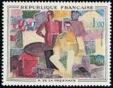 timbre N° 1322, Roger de la Fresnaye (1885-1925)  «14 Juillet»