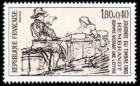 timbre N° 2258, Journée du timbre - Homme dictant une lettre