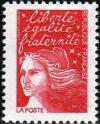 timbre N° 3083, Marianne du 14 Juillet, Liberté, égalité, fraternité