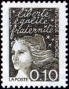 timbre N° 3086, Marianne du 14 Juillet, Liberté, égalité, fraternité