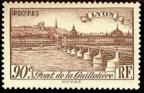 timbre N° 450, Pont de la Guillotière à Lyon