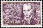 timbre N° 908, Charles Baudelaire (1821-1867)  poète français