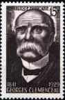timbre N° 918, Georges Clemenceau (1841-1929) surnommé «Le Tigre»