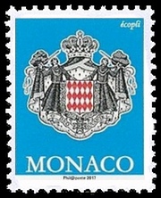 timbre de Monaco N° 3062 légende : Timbre Ecopli autoadhésif