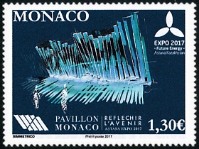 timbre de Monaco N° 3091 légende : ASTANA 2017