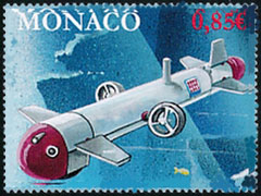 timbre de Monaco N° 3109 légende : Les Explorations de Monaco 2017-2020