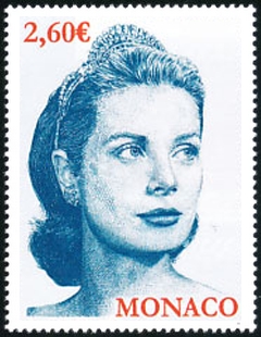 timbre de Monaco N° 3115 légende : Monacophil 2017 « Princesse Grace de Monaco 1929-1982 »