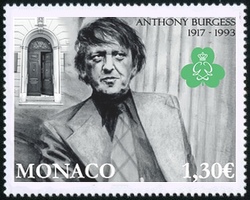 timbre de Monaco N° 3067 légende : Centenaire d'Anthony Burgess