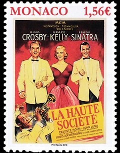 timbre de Monaco N° 3118 légende : Film avec Grace Kelly «La Haute Société»