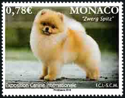 timbre de Monaco N° 3122 légende : Exposition canine internationale