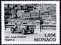 timbre de Monaco N° 3184 légende : 90 ans du Grand Prix de Monaco