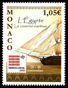 timbre de Monaco x légende : Monocophil 2019
