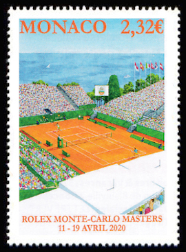 timbre de Monaco x légende : Rolex Monte-Carlo Master