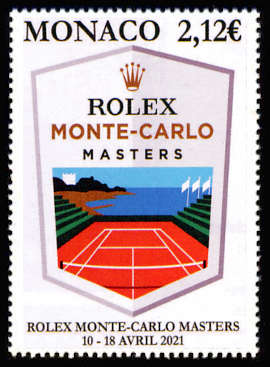 timbre de Monaco x légende : Rolex Monte-Carlo Master