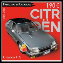 timbre Andorre N° 822 légende : CITROËN CX