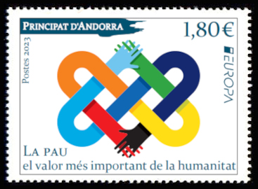 timbre Andorre Att N° légende : Europa