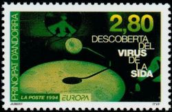 timbre Andorre N° 444 légende : Europa