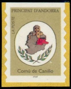 timbre Andorre N° 478 légende : 'Comû de Canillo''