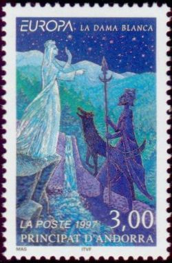 timbre Andorre N° 487 légende : Europa