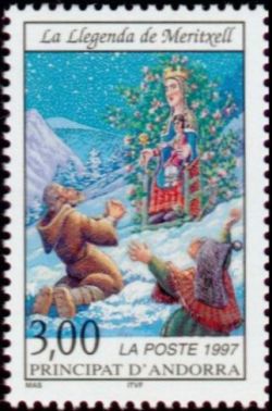 timbre Andorre N° 493 légende : Légendes andorranes