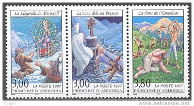 timbre Andorre N° 495A légende : Légendes andorranes