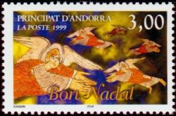 timbre Andorre N° 524 légende : Noël