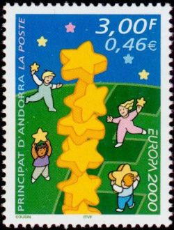 timbre Andorre N° 529 légende : Europa