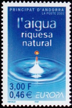 timbre Andorre N° 546 légende : Europa