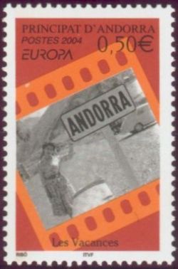 timbre Andorre N° 594 légende : Europa