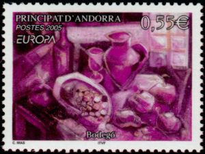 timbre Andorre N° 608 légende : Europa