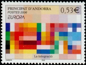 timbre Andorre N° 627 légende : Europa