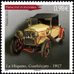 timbre Andorre N° 750 légende : Transport véhicule automobile