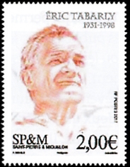 timbre de Saint-Pierre et Miquelon N° 1194 légende : Hommage à Éric Tabarly