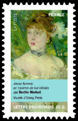  Portraits de femmes dans la peinture <br>Berthe Morisot<br>Jeune femme en toilette de bal