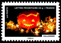  Le timbre fête le feu <br>Halloween