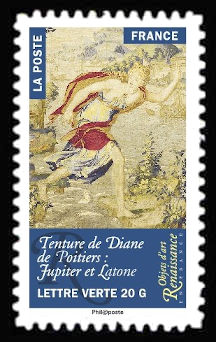  Objets d'art Renaissance en France <br>Tenture de Diane de Poitiers: Jupiter et Latone