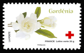  150ème anniversaire de la Croix-Rouge «L'amour en 10 fleurs» <br>Gardénia