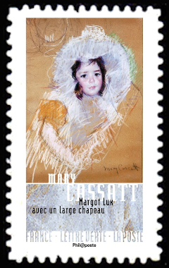  Visages impressionnistes <br>Margot Lux avec un large chapeau de Mary Cassatt