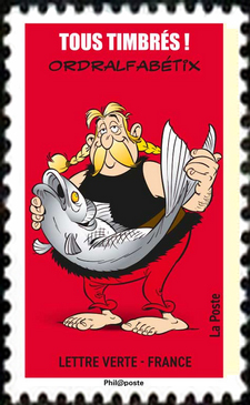  Bande dessinée Astérix <br>Ordralfabétix, le poissonnier du village.