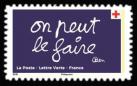 timbre N° 1983, CROIX-ROUGE FRANÇAISE on peut le faire grâce à vous.