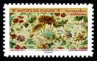 timbre N° 1996, Motifs de fleurs
