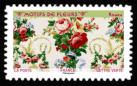 timbre N° 1991, Motifs de fleurs