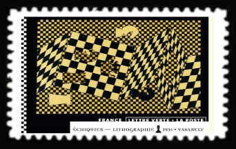  Jeux d'échecs <br>Echiquier – Lithographie – 1935 – Vasarely