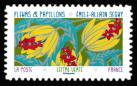 timbre N° 2282, Fleurs et papillons