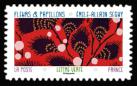 timbre N° 2283, Fleurs et papillons