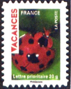  Timbre pour vacances <br>Coccinelle