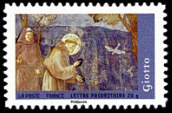  Scéne de la vie œuvres de peintres célèbres <br>Scéne de la vie de Saint François : oeuvre de Giotto di Bondone (1266-1337)